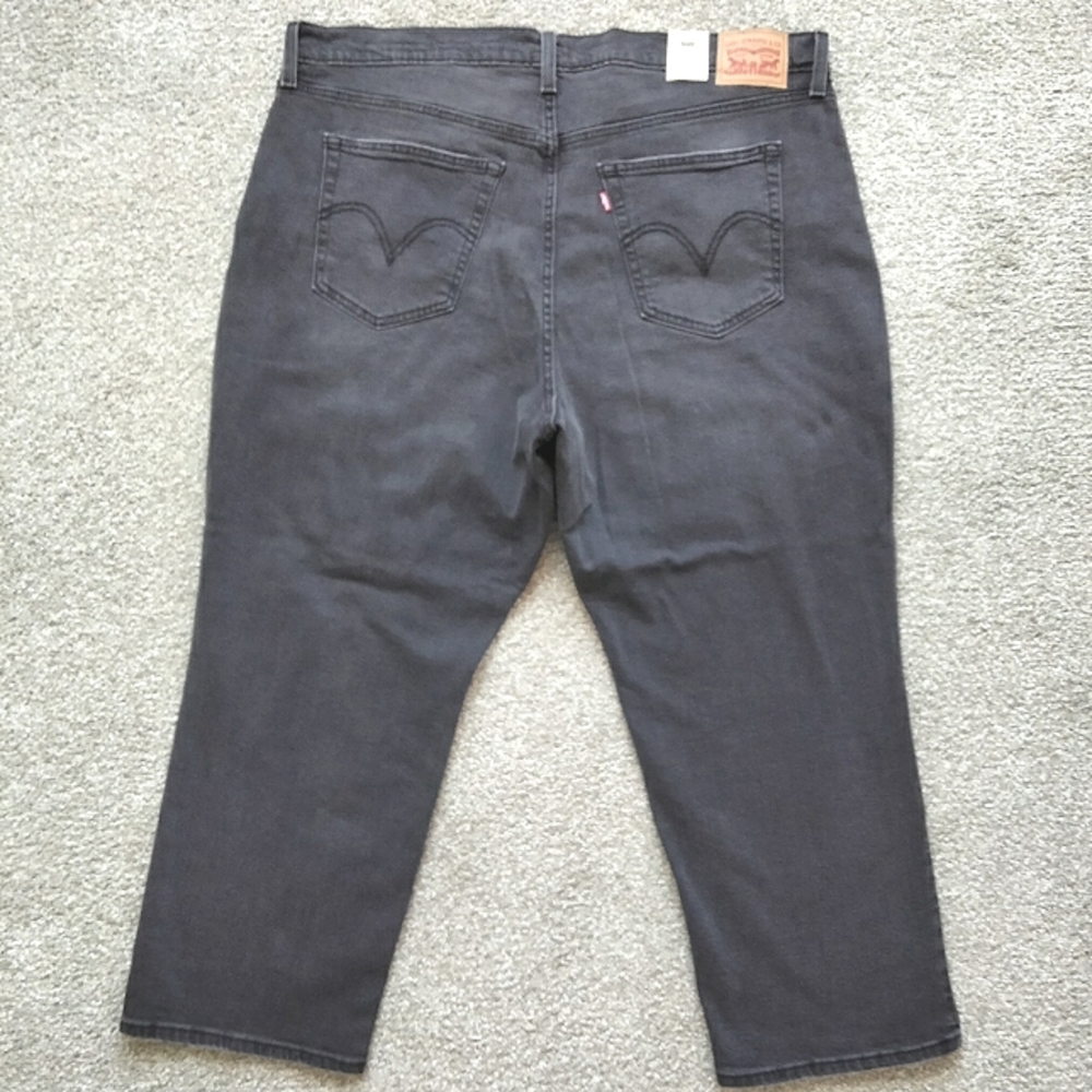 NWT 24W Levi's Wedgie Straight Distressed Jeans - Picture 13 of 14